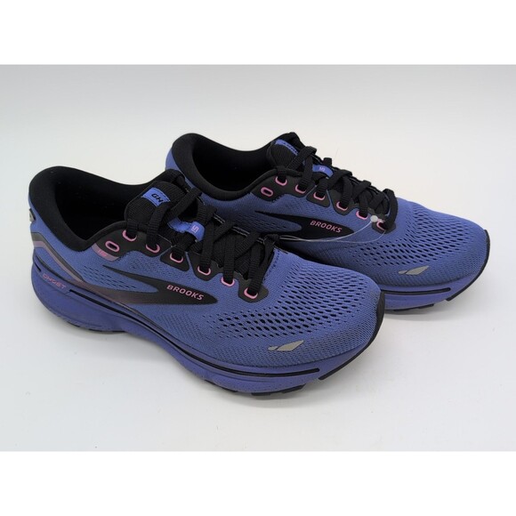 Brooks Ghost 15 1203801B544 Womens 8.5 Running Shoes Purple Black Lace Sneakers - Picture 5 of 10